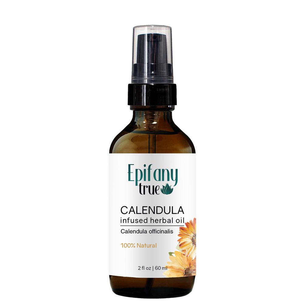 Epifany True 100% Natural Calendula Oil 2oz all-purpose soothing healing oil.