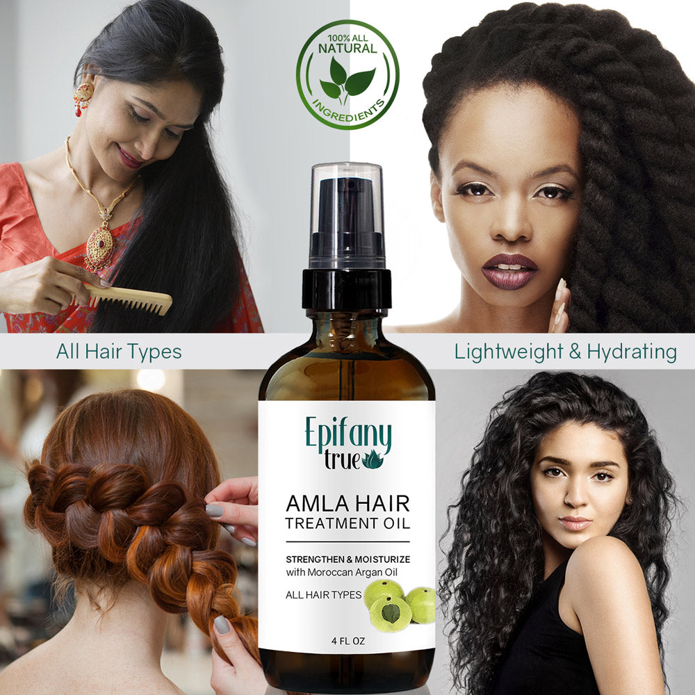 Epifany True Amla Hair Treatment Oil 4oz is lightweight for all hair types and condition.