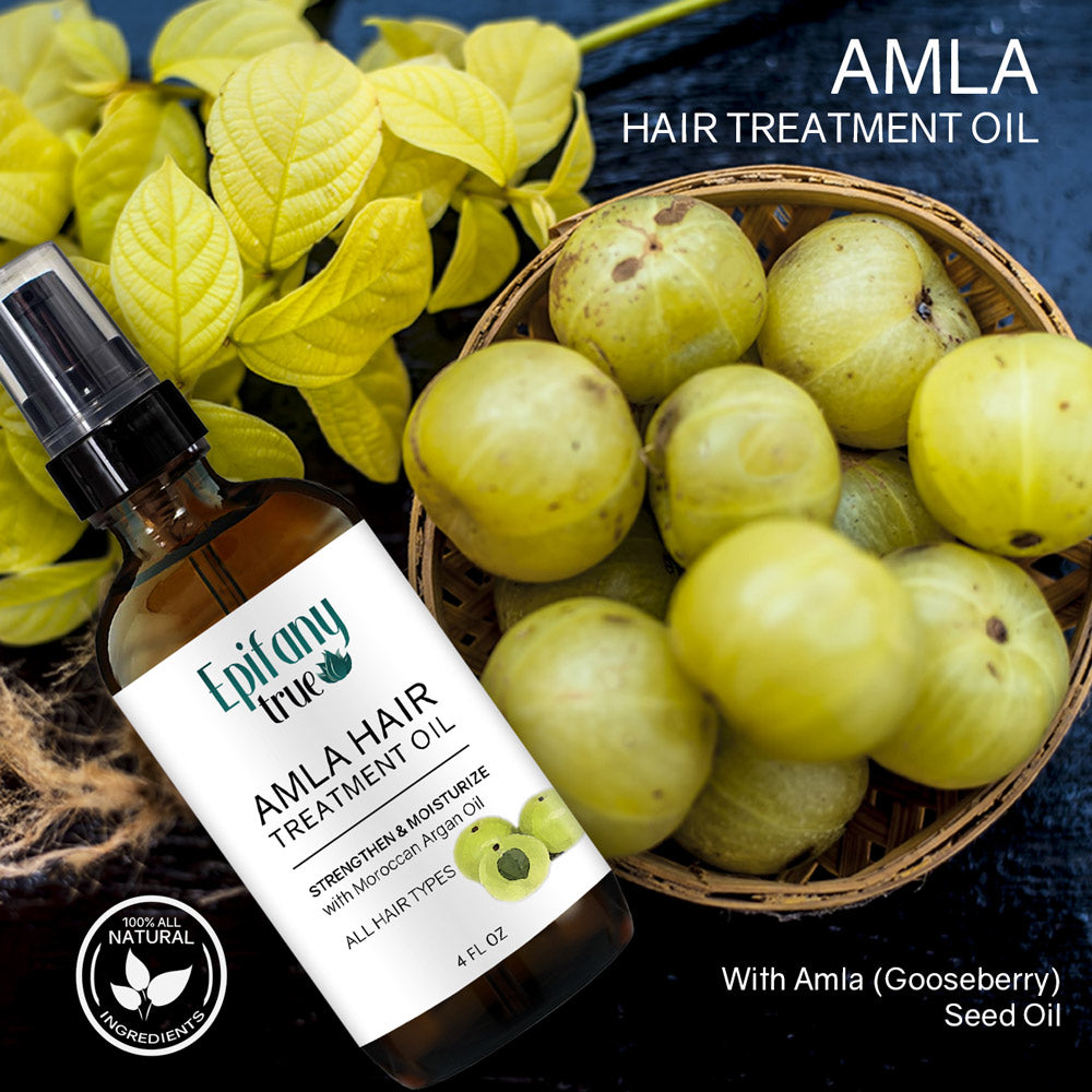 Epifany True Amla Hair Treatment Oil 4oz 100% natural with gooseberry seed oil
