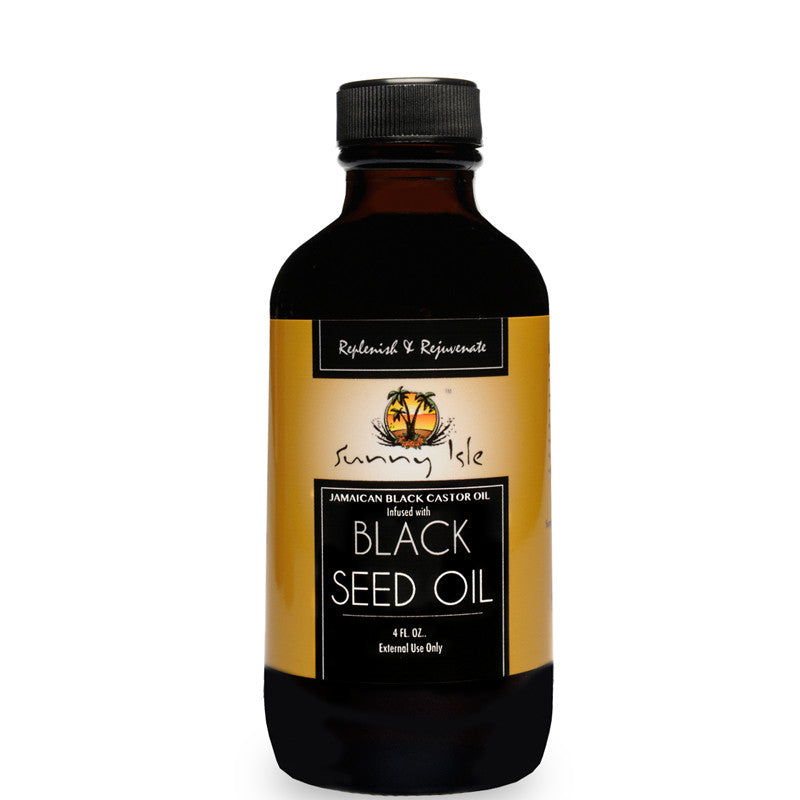 Sunny Isle Jamaican Black Castor Oil Infused with BLACK SEED OIL 4Oz