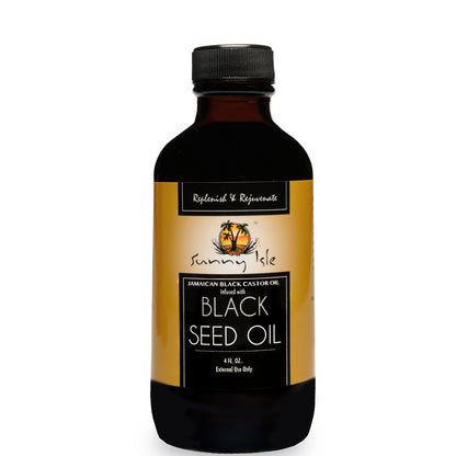 Sunny Isle Jamaican Black Castor Oil Infused with BLACK SEED OIL 4Oz