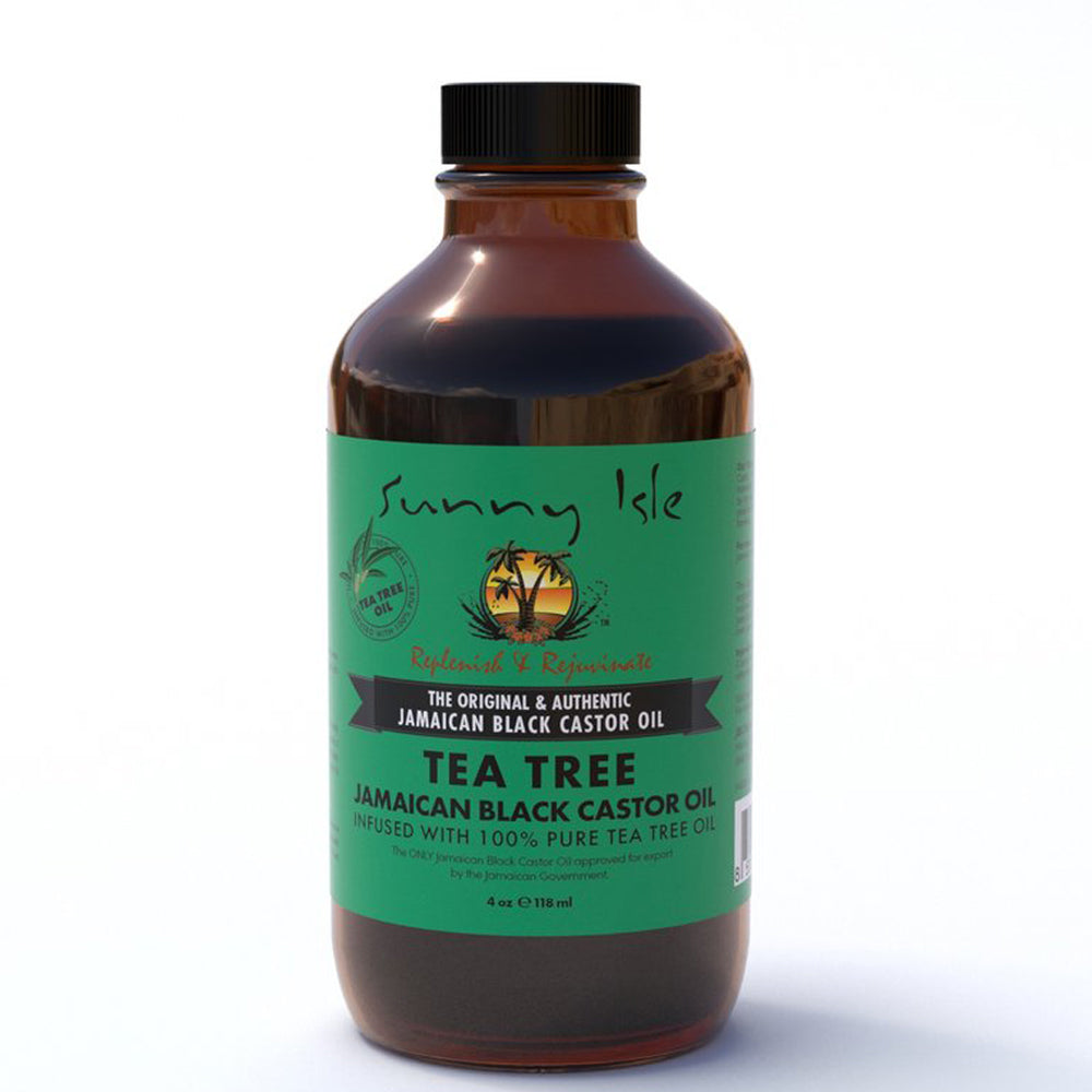 Sunny Isle Jamaican Black Castor Oil Infused with Tea Tree Oil 4 oz