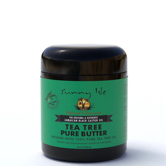 Sunny Isle Jamaican Black Castor Oil Pure Butter Infused with Tea Tree Oil 4oz