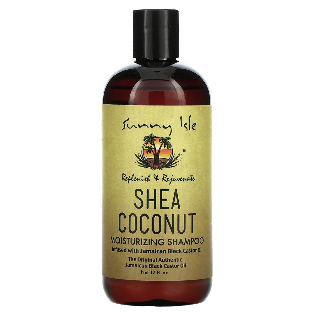 Sunny Isle Jamaican Black Castor Oil SHEA COCONUT Moisturizing Shampoo 12oz