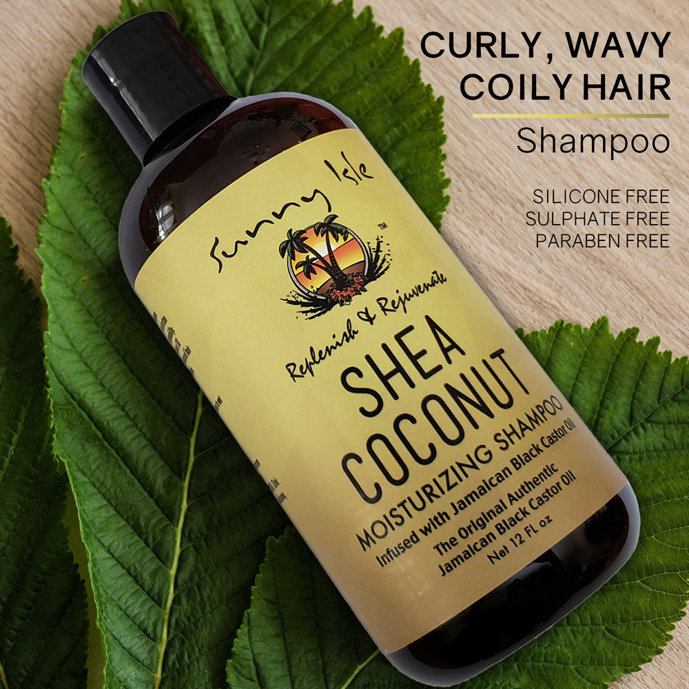 Sunny Isle Jamaican Black Castor Oil SHEA COCONUT Moisturizing Shampoo 12oz