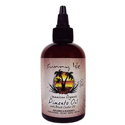 Sunny Isle Jamaican Organic Pimento Oil with Black Castor Oil 4 Oz