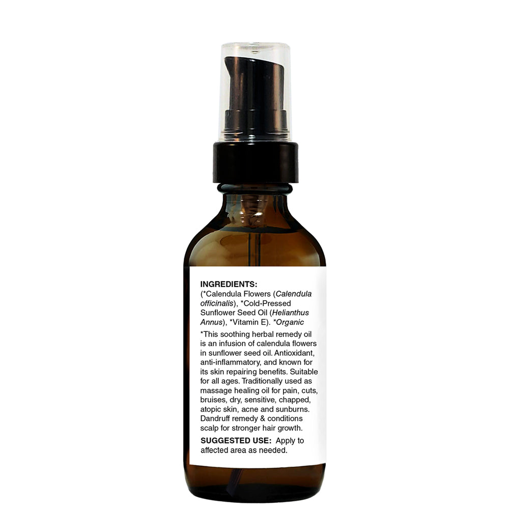 Epifany True 100% Natural Calendula Oil 2oz ingredients and how to use.