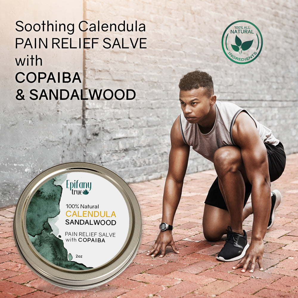 Epifany True 100% Natural Calendula & Sandalwood Pain Relief Salve with Copaiba 2oz